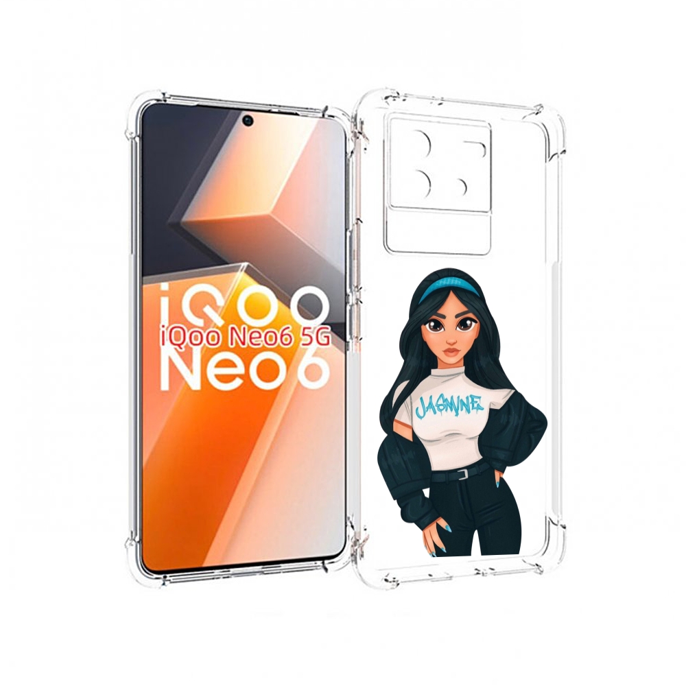 Чехол MyPads жасмин-в-джинсах женский для Vivo iQoo Neo 6 5G