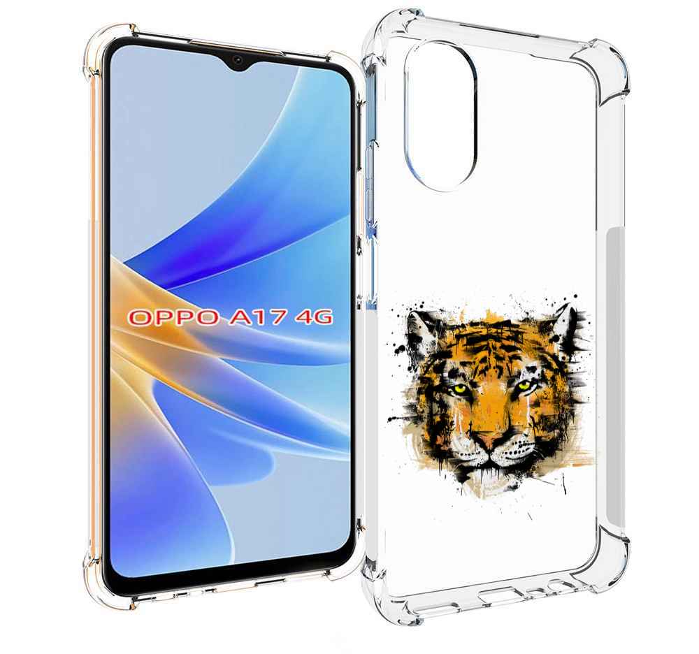

Чехол MyPads тигруля для OPPO A17, Прозрачный, Tocco