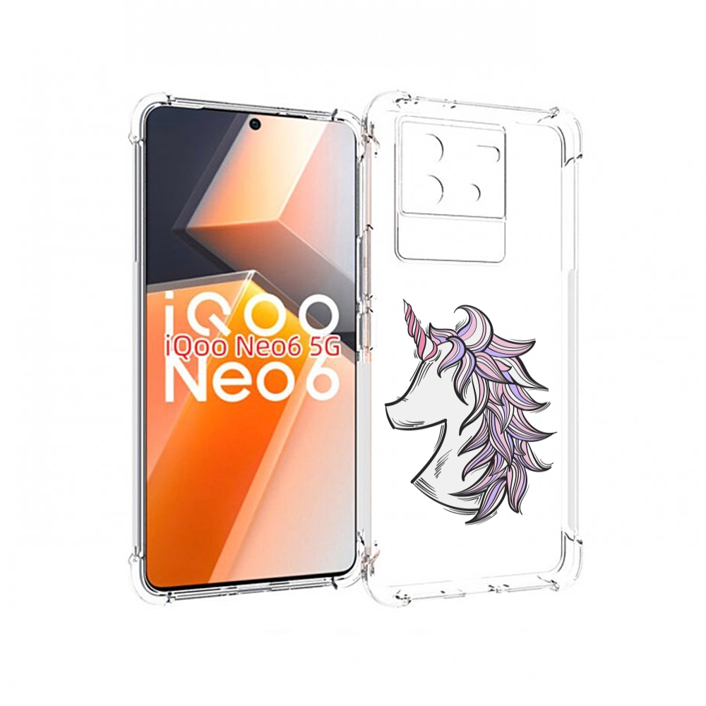 

Чехол MyPads единорог-рисунок для Vivo iQoo Neo 6 5G, Прозрачный, Tocco