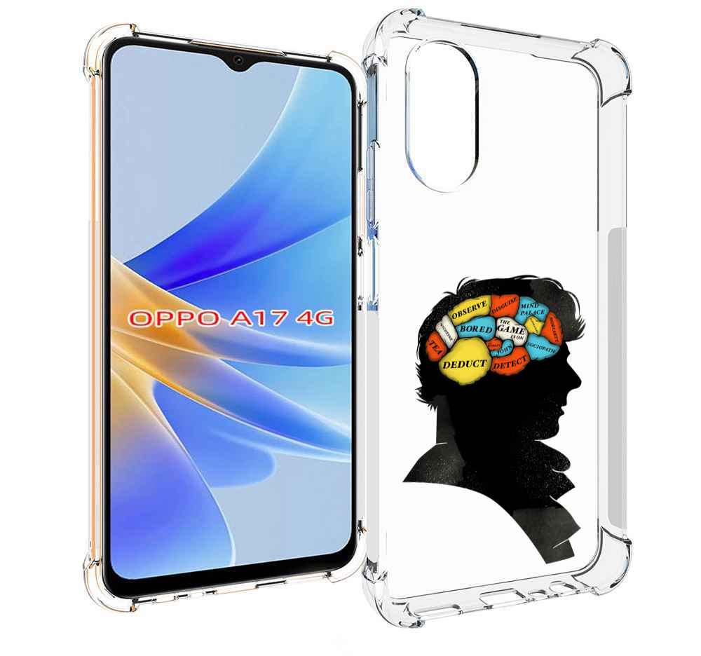 

Чехол MyPads темный рисунок для OPPO A17, Прозрачный, Tocco