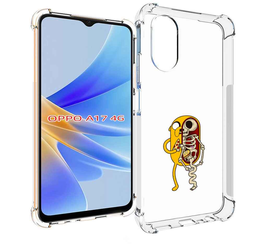 

Чехол MyPads Джейк скелет для OPPO A17, Прозрачный, Tocco