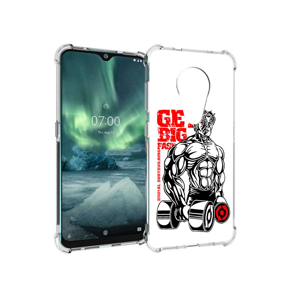 

Чехол MyPads Tocco для Nokia 7.2 накаченное тело (PT139171.105.495), Прозрачный, Tocco