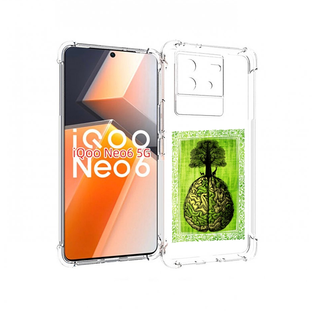 

Чехол MyPads абстракция здоровый мозг для Vivo iQoo Neo 6 5G, Прозрачный, Tocco