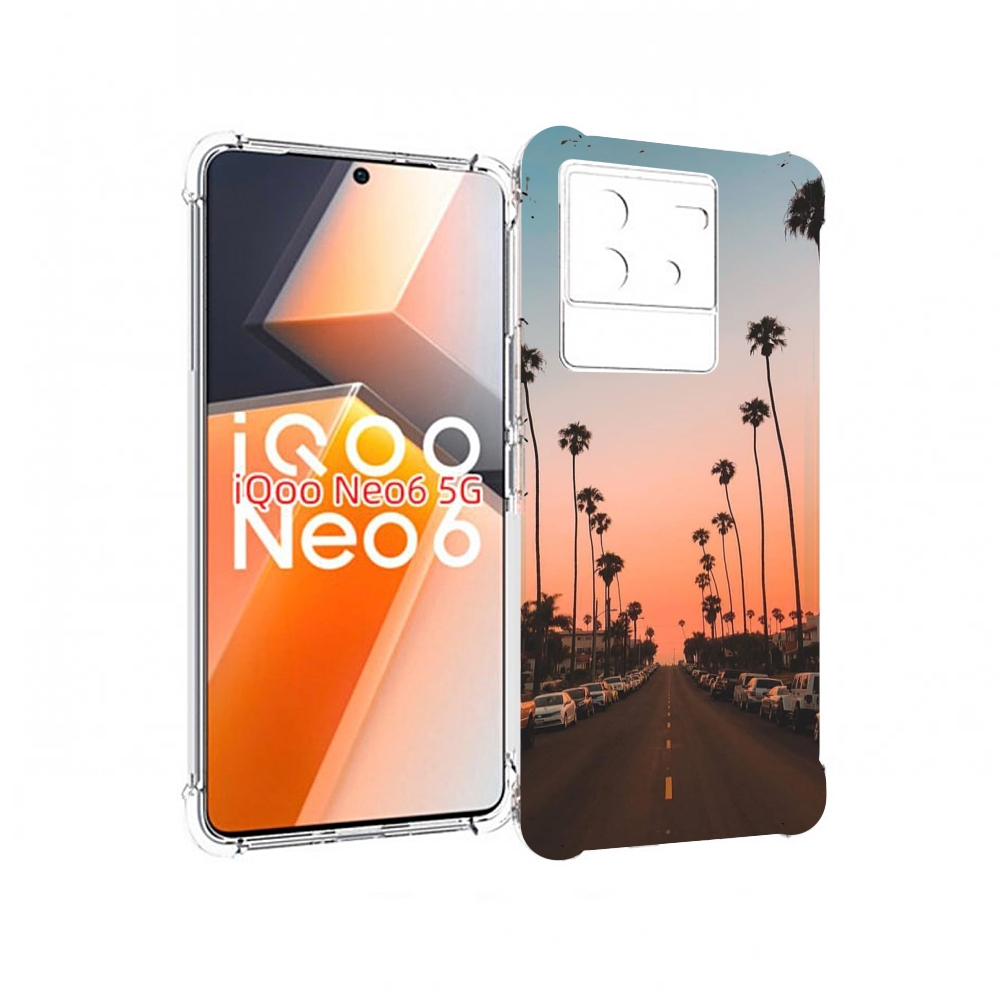 

Чехол MyPads дорога-с-закатом для Vivo iQoo Neo 6 5G, Прозрачный, Tocco