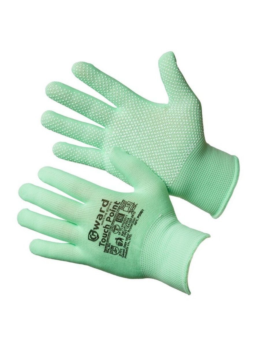 Перчатки Gward, нейлоновые, Black, размер 8 M, 6пар рабочие нейлоновые перчатки master pro®