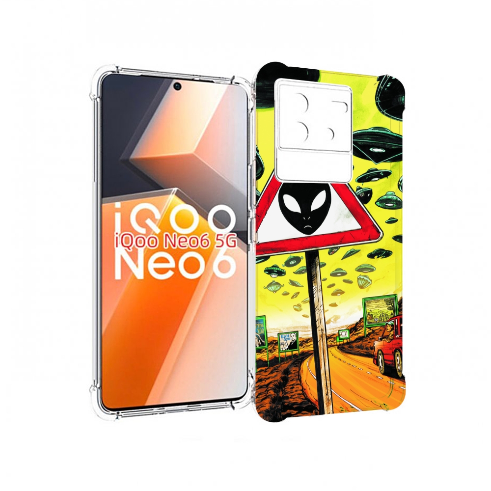 

Чехол MyPads дорога к инопланетянам для Vivo iQoo Neo 6 5G, Прозрачный, Tocco