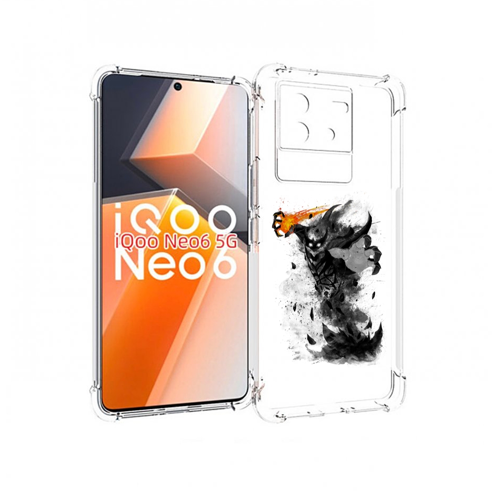 

Чехол MyPads nevermore черно белый для Vivo iQoo Neo 6 5G, Прозрачный, Tocco