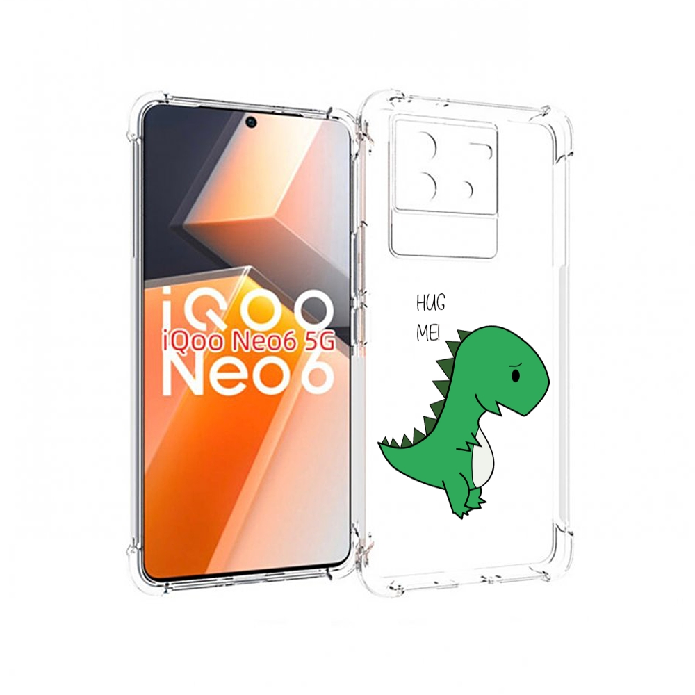 

Чехол MyPads динозаврик для Vivo iQoo Neo 6 5G, Прозрачный, Tocco