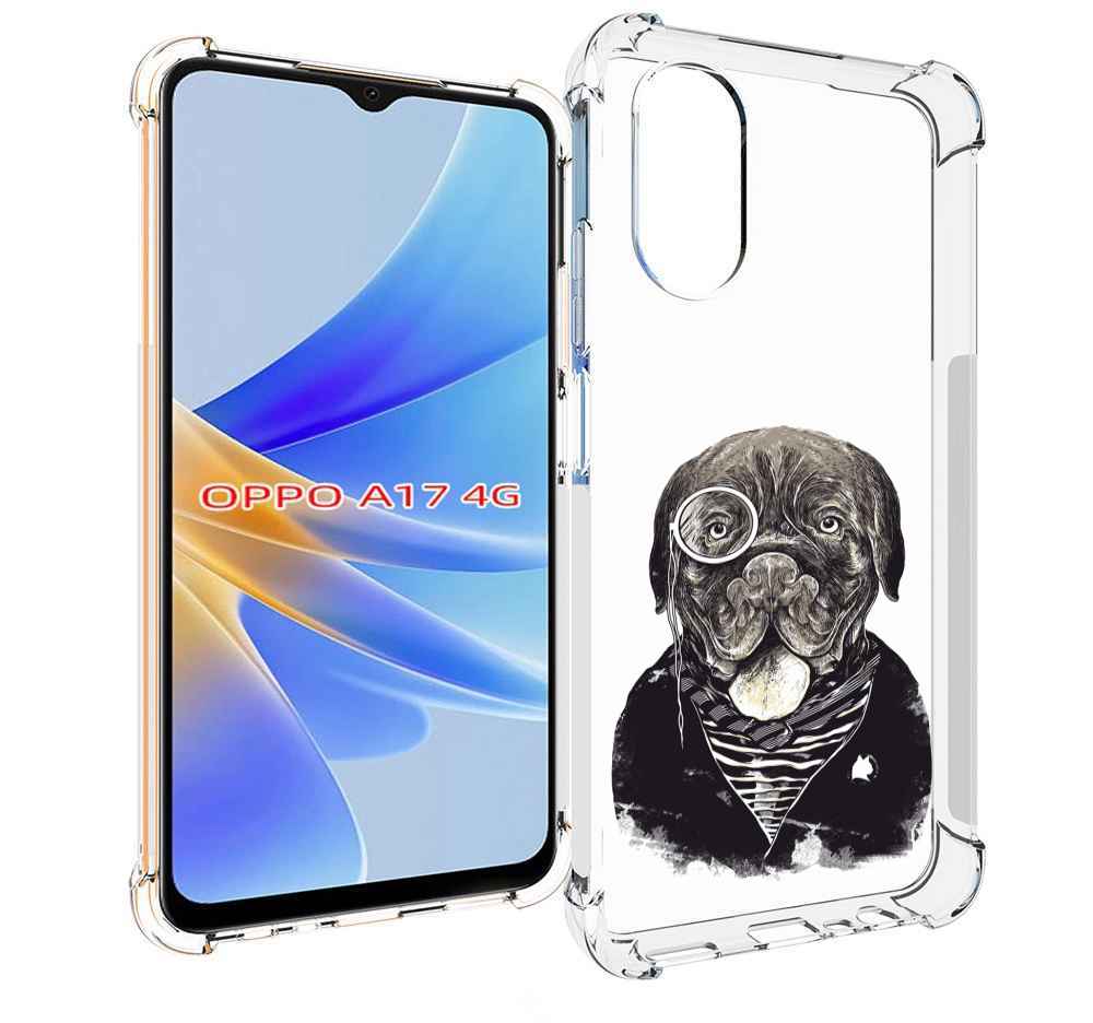 

Чехол MyPads солидный песик для OPPO A17, Прозрачный, Tocco