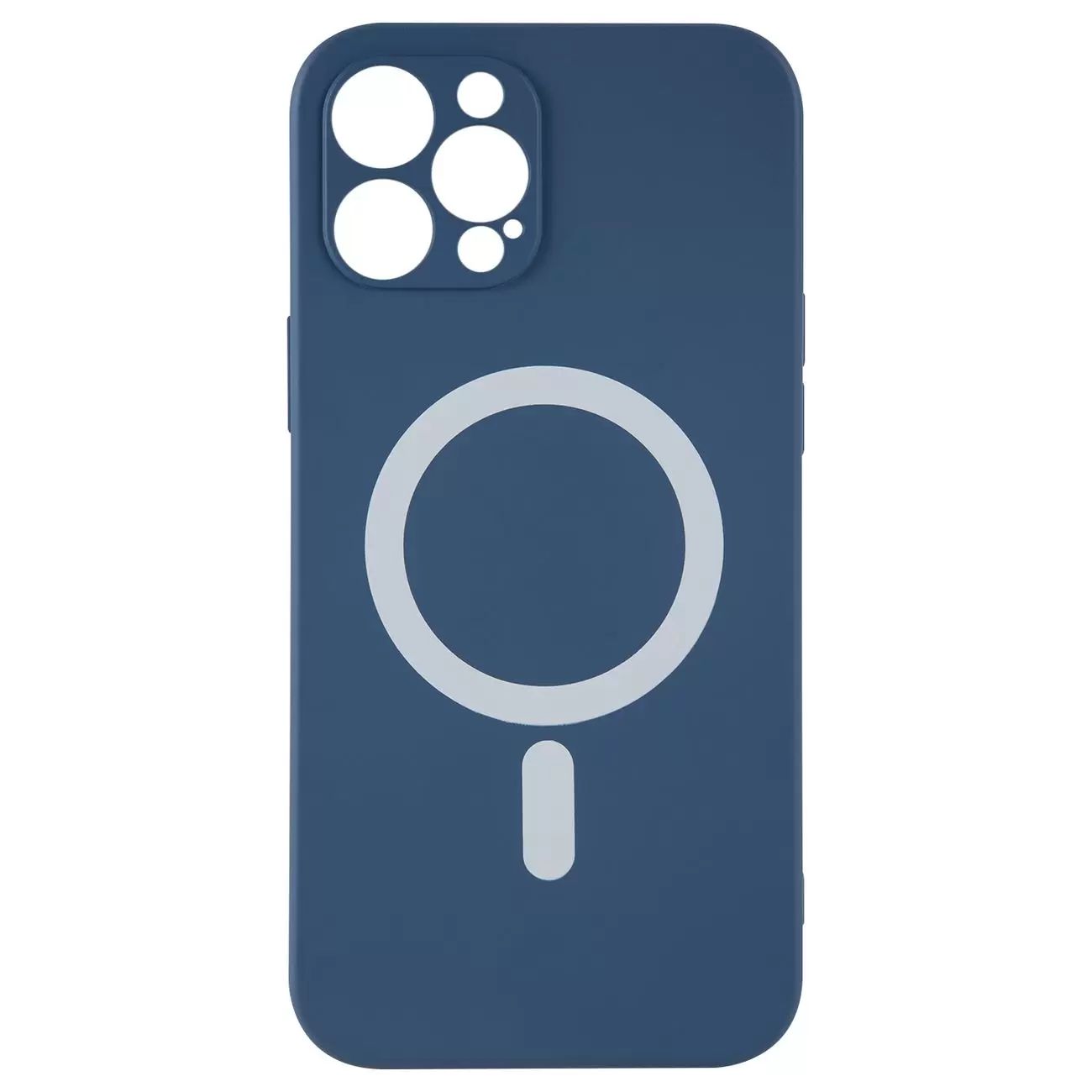 

Чехол накладка Barn&Hollis для iPhone 12 Pro, для magsafe, синяя, Синий