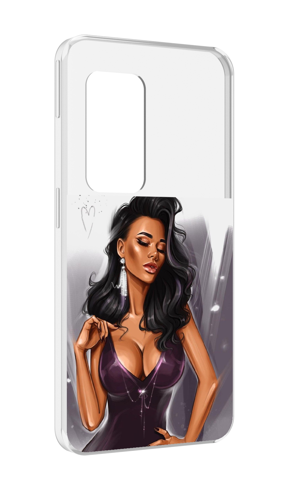 

Чехол MyPads нарисованная-девушка-в-фиолетовом-платье женский для UleFone Power Armor, Прозрачный, Tocco