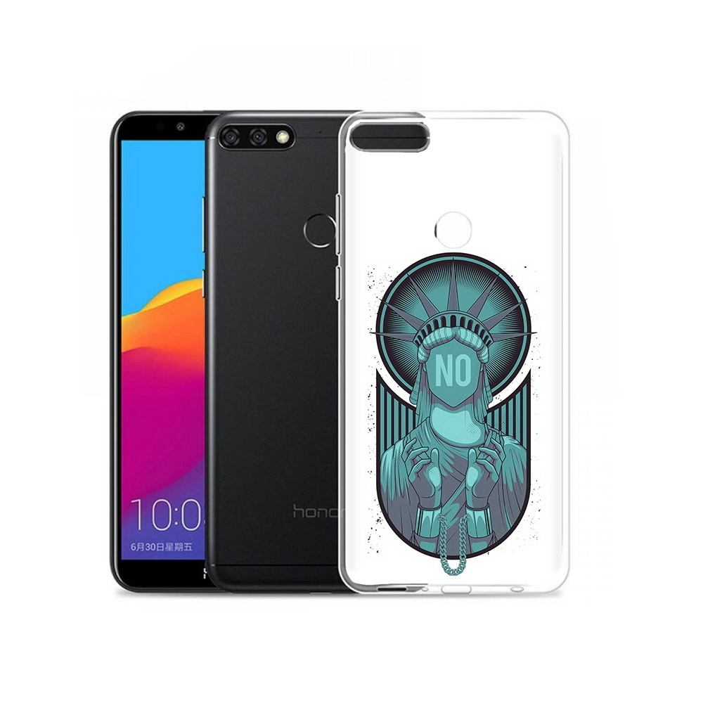 

Чехол MyPads Tocco для Honor 7C Pro статуя свободы зеленый (PT113786.47.623), Прозрачный, Tocco