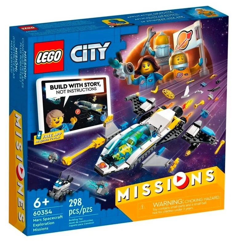 Конструктор Lego City Missions Mars Spacecraft Exploration Missions 60354