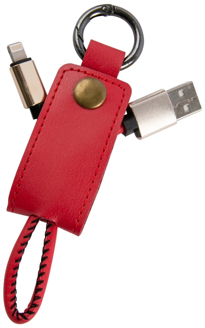 

Кабель-брелок MB Mobility USB – Lightning, 25 см, красный УТ000023432