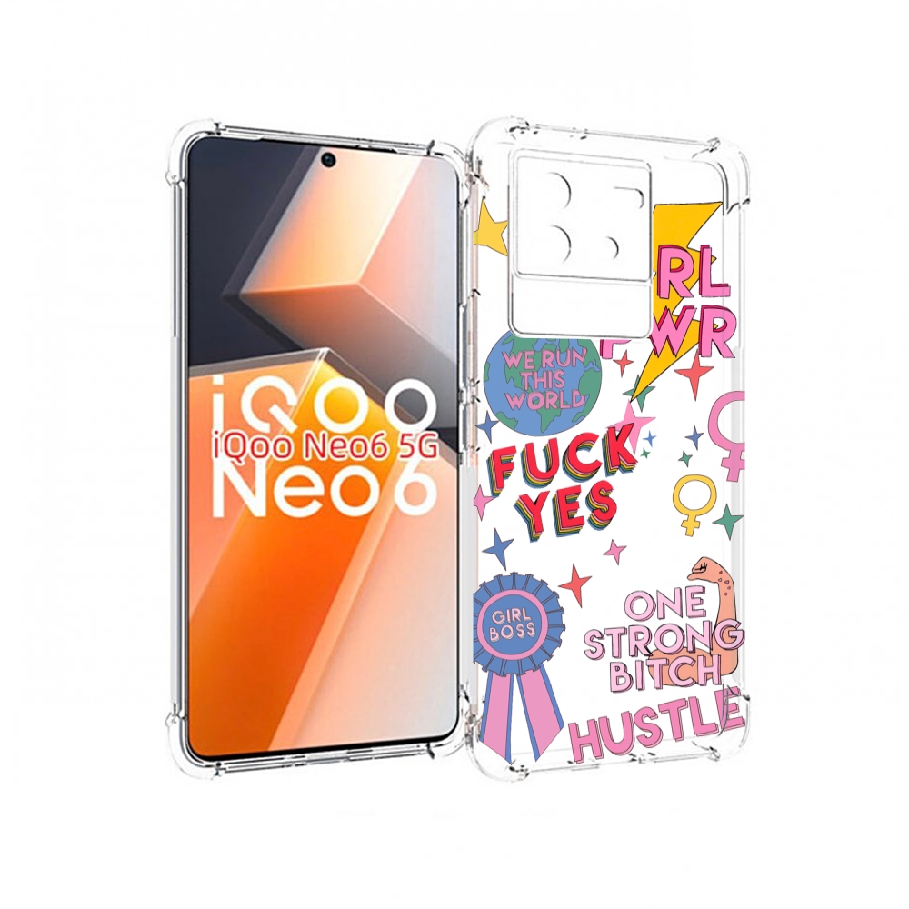 

Чехол MyPads девушки-боссы женский для Vivo iQoo Neo 6 5G, Прозрачный, Tocco