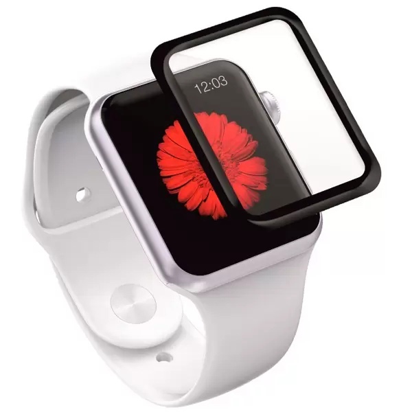 Стекло защитное Corning Apple Watch - 42 mm Full screen (3D) tempered glass УТ000012852