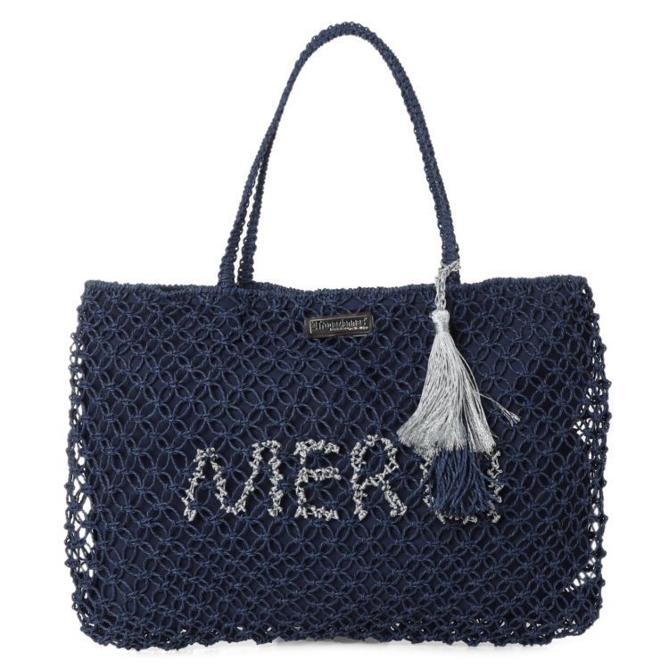 Пляжная сумка женская Les Tropeziennes CLI 01, темно-синяя