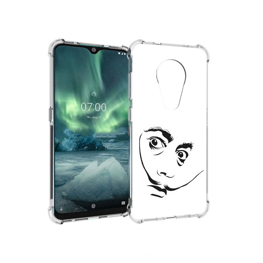 

Чехол MyPads Tocco для Nokia 7.2 мужчина с длинными усами (PT139171.105.487), Прозрачный, Tocco