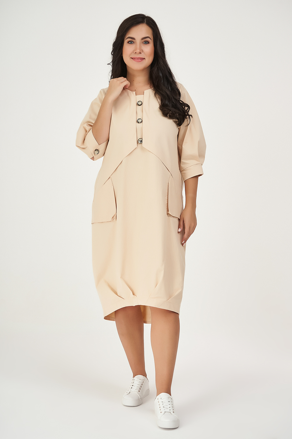 

Платье женское OLSI 2005028/1 бежевое 60 RU, 2005028/1