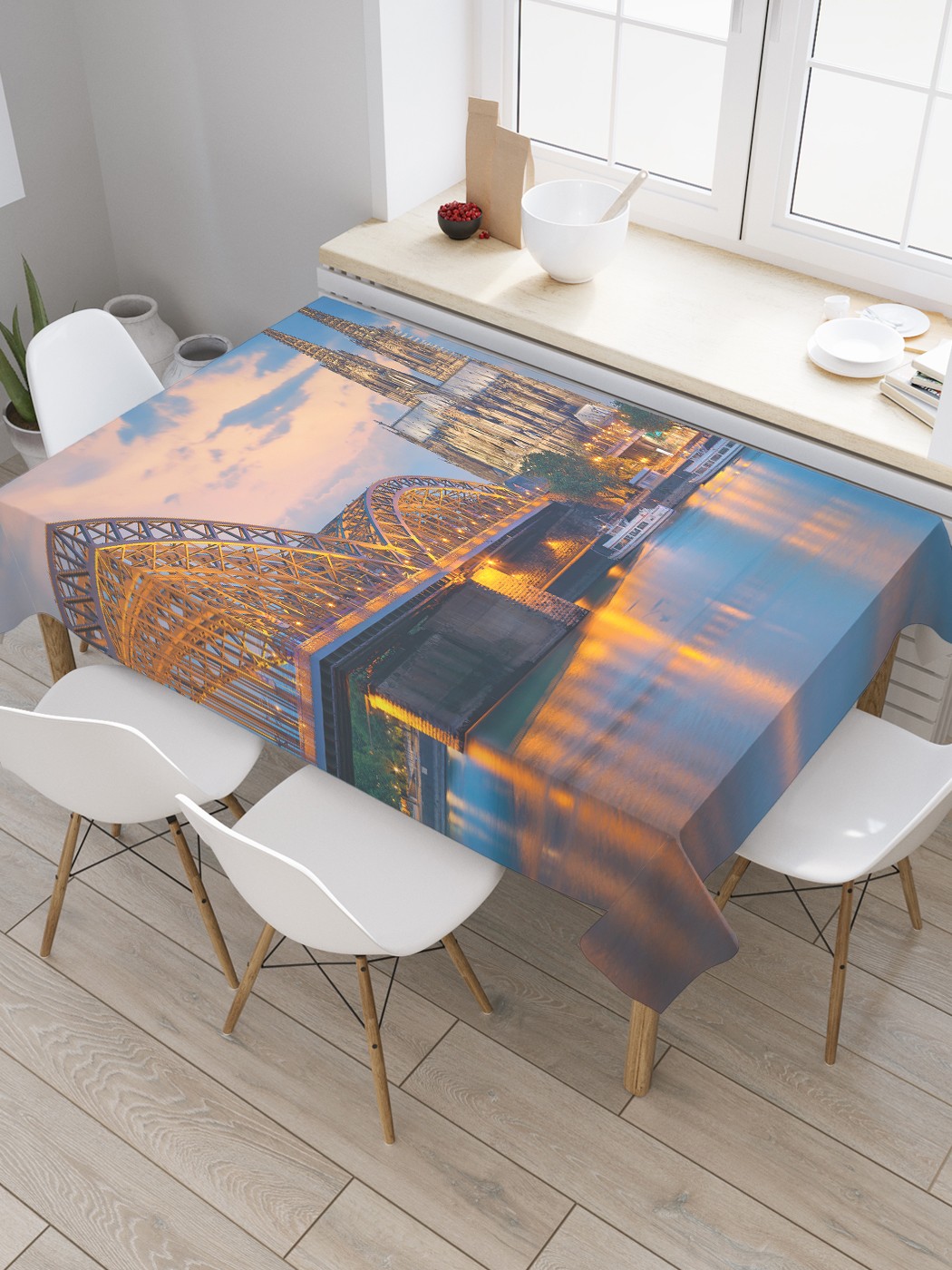 

Фотоскатерть JoyArty МУЛЬТИ 97038 120x145, Синий