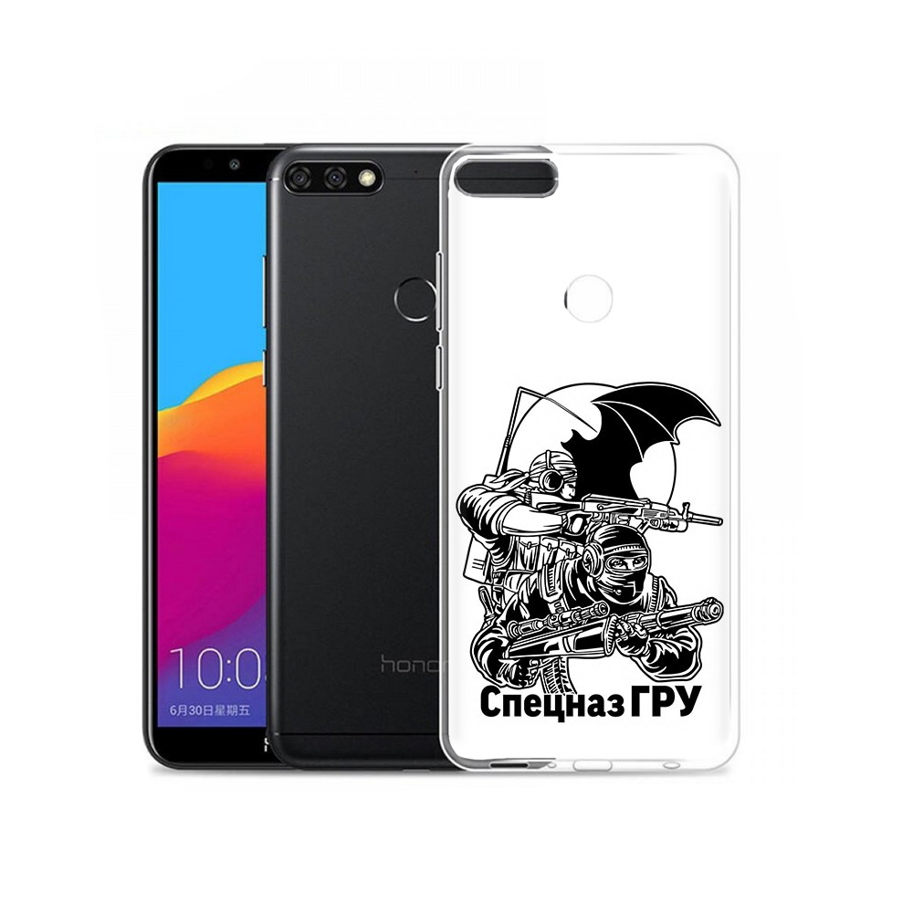 

Чехол MyPads Tocco для Honor 7C Pro спецназ гру (PT113786.47.618), Прозрачный, Tocco