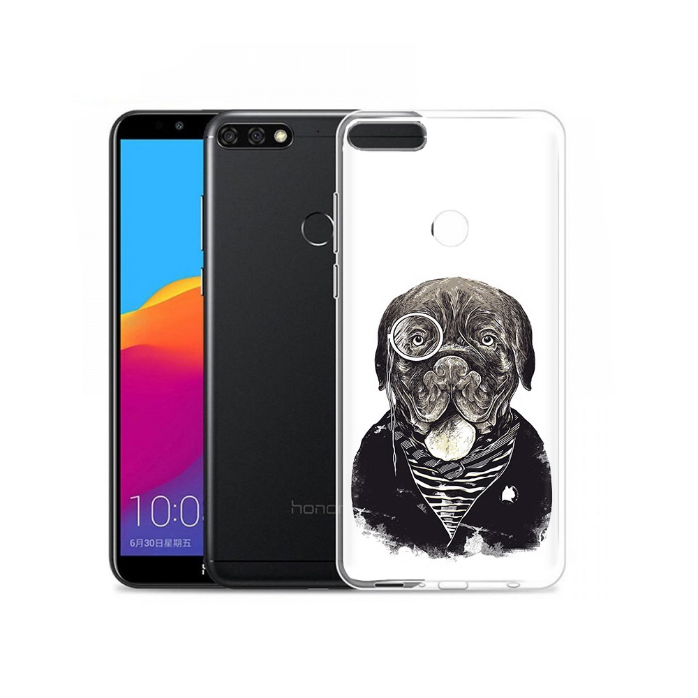 

Чехол MyPads Tocco для Honor 7C Pro солидный песик (PT113786.47.615), Прозрачный, Tocco