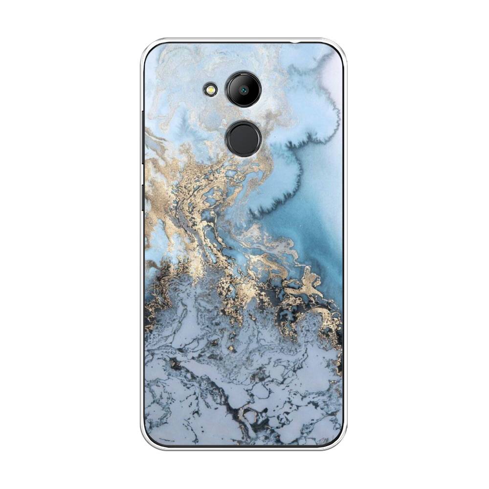 

Чехол Awog на Honor 6C Pro "Морозная лавина синяя", Серебристый, 63850-3