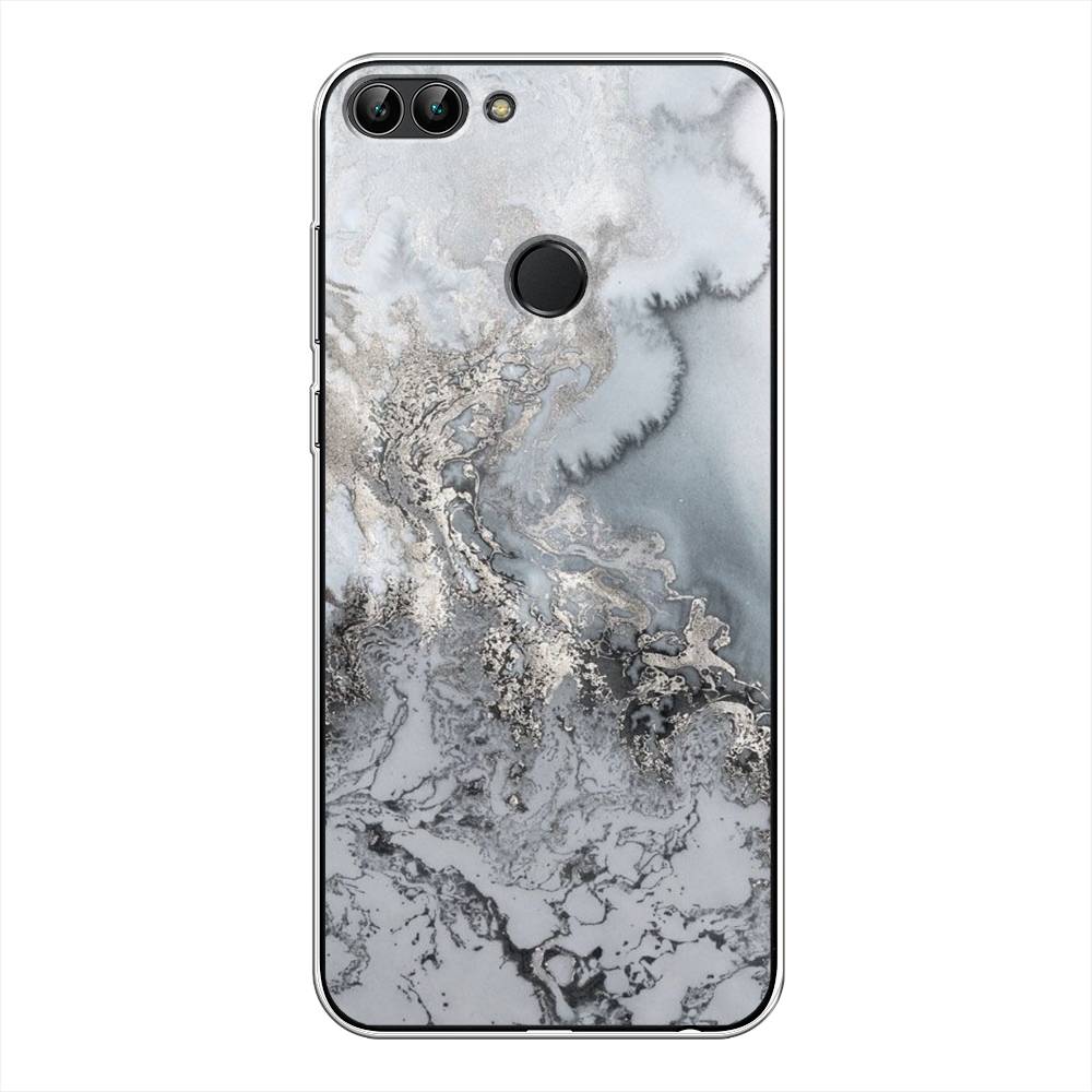 

Чехол Awog на Huawei Y9 2018 "Морозная лавина серая", Серый;серебристый, 64950-3