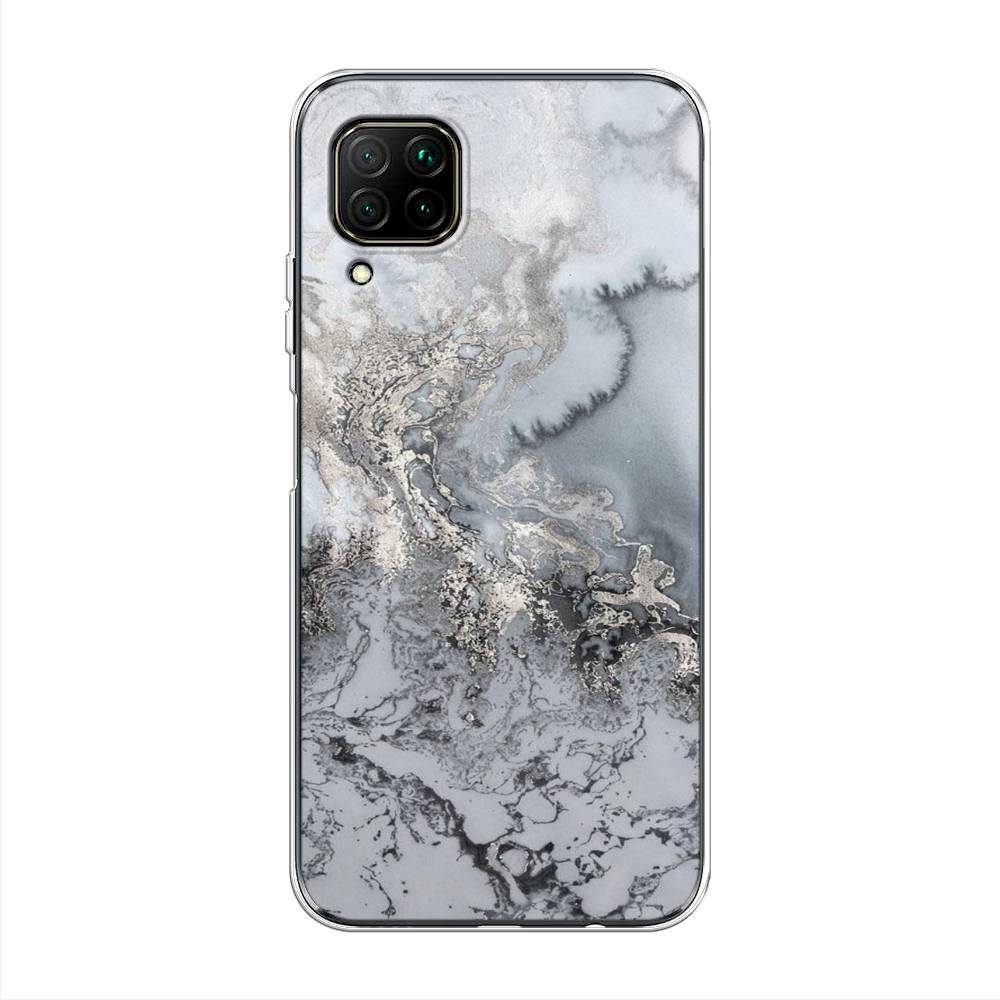 фото Чехол awog "морозная лавина серая" для huawei p40 lite