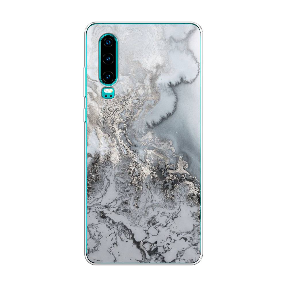 

Чехол Awog на Huawei P30 "Морозная лавина серая", Серый;серебристый, 68550-3