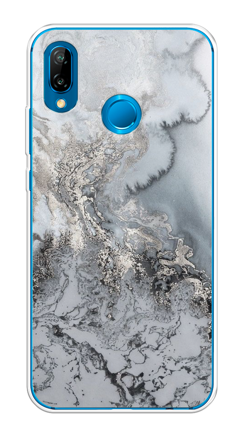 

Чехол Awog на Huawei P20 Lite "Морозная лавина серая", Серый;серебристый, 64450-3