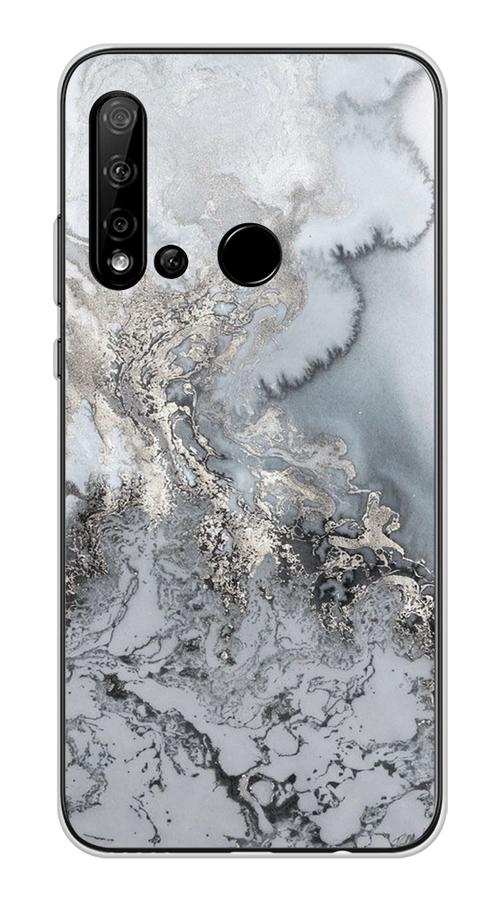 

Чехол Awog на Huawei Nova 5i "Морозная лавина серая", Серый;серебристый, 69850-3