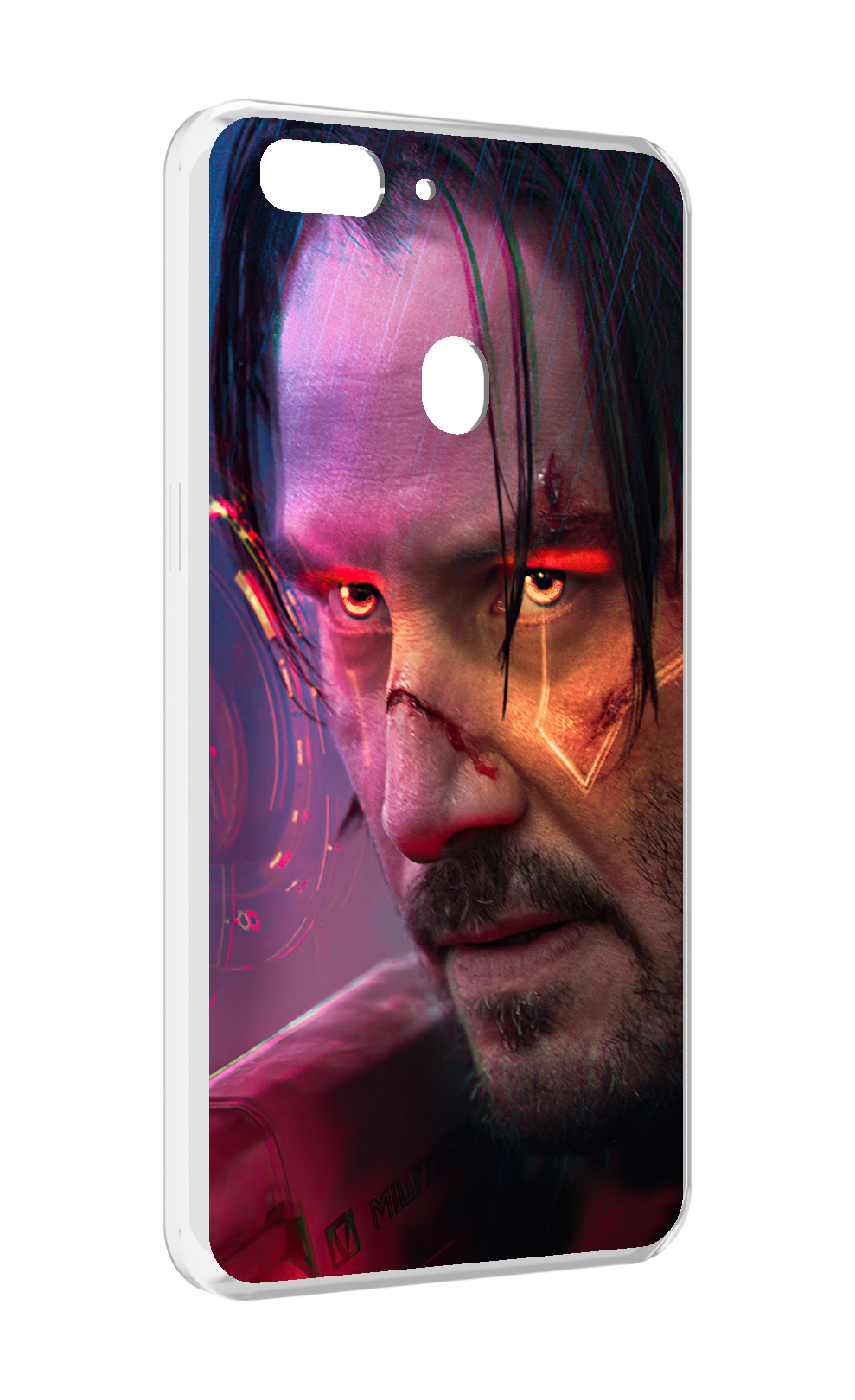 

Чехол MyPads cyberpunk 2077 Джонни Сильверхенд для Oppo Realme 2, Прозрачный, Tocco