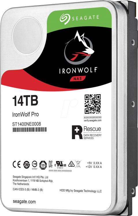 фото Внутренний hdd диск seagate ironwolf pro 14tb st14000ne0008