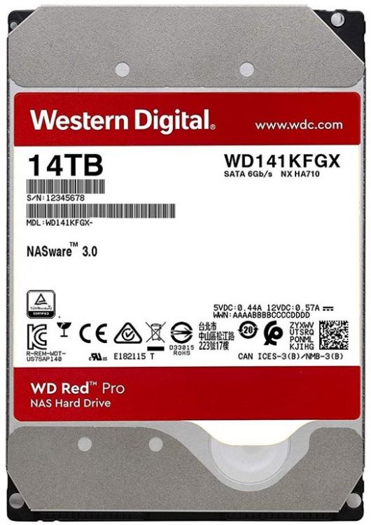 

Жесткий диск WD Red Pro 14ТБ (WD141KFGX), Red Pro