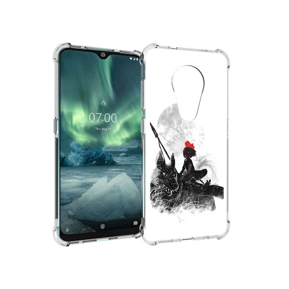 

Чехол MyPads Tocco для Nokia 7.2 мононоке (PT139171.105.481), Прозрачный, Tocco