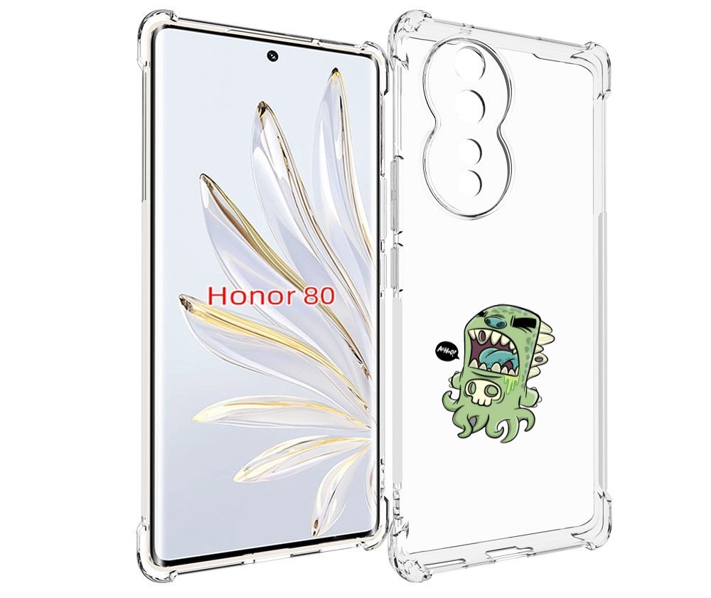 

Чехол MyPads crop для Honor 80, Прозрачный, Tocco