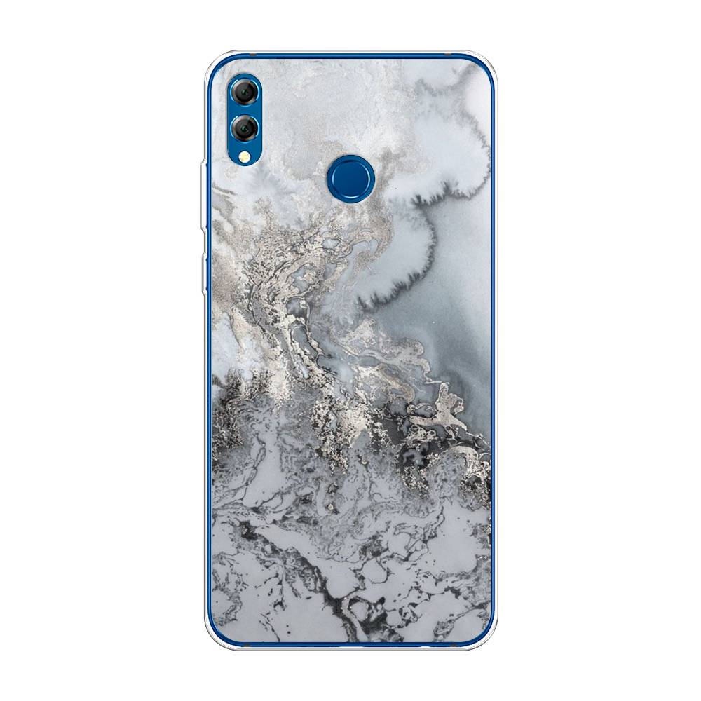 фото Чехол awog "морозная лавина серая" для honor 8x max