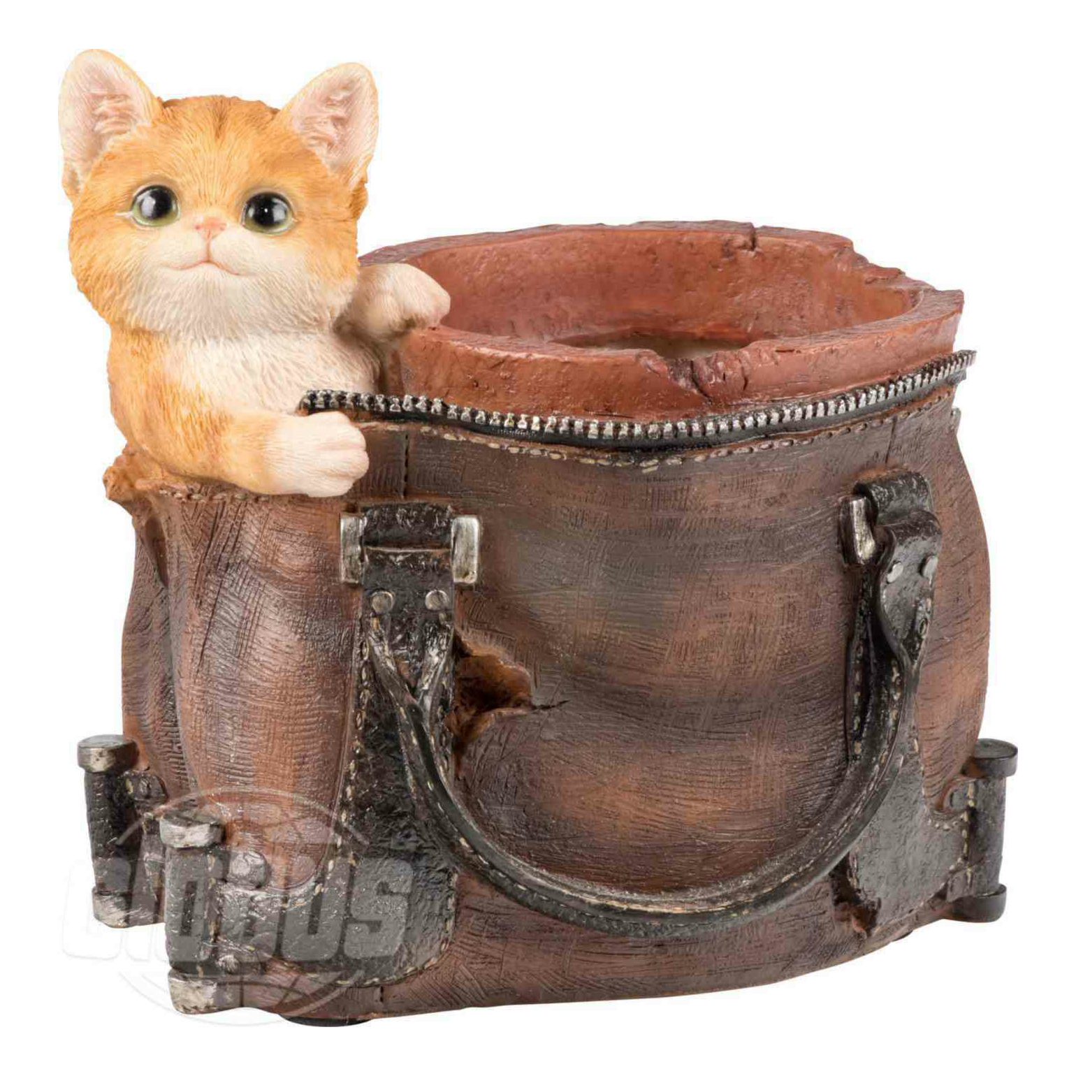 

Фигура садовая Котенок с сумкой 18x13x17 см, Разноцветный