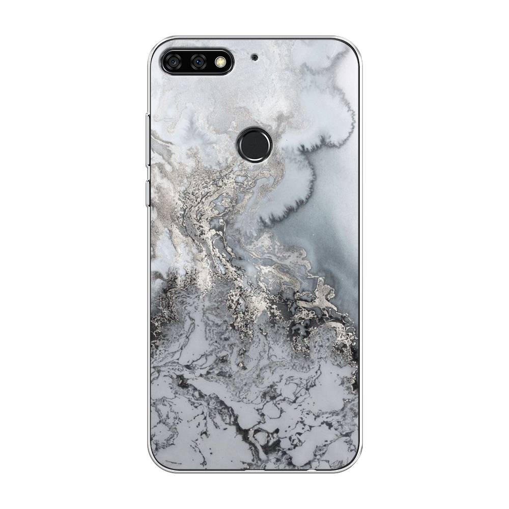 

Чехол Awog на Honor 7C Pro "Морозная лавина серая", Серый;серебристый, 65550-3