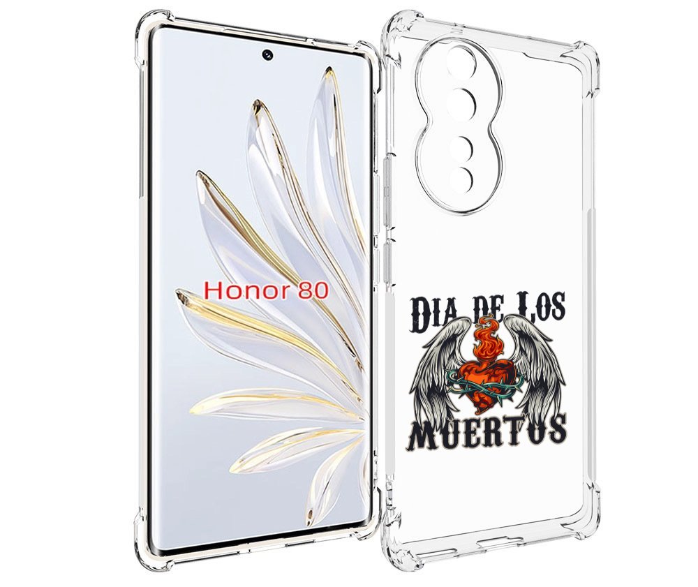 

Чехол MyPads burning-heart для Honor 80, Прозрачный, Tocco
