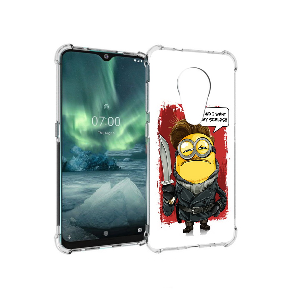 

Чехол MyPads Tocco для Nokia 7.2 миньон убийца (PT139171.105.477), Прозрачный, Tocco