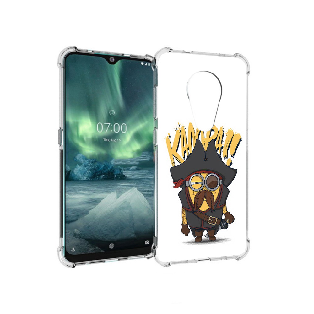 

Чехол MyPads Tocco для Nokia 7.2 миньон пират (PT139171.105.476), Прозрачный, Tocco