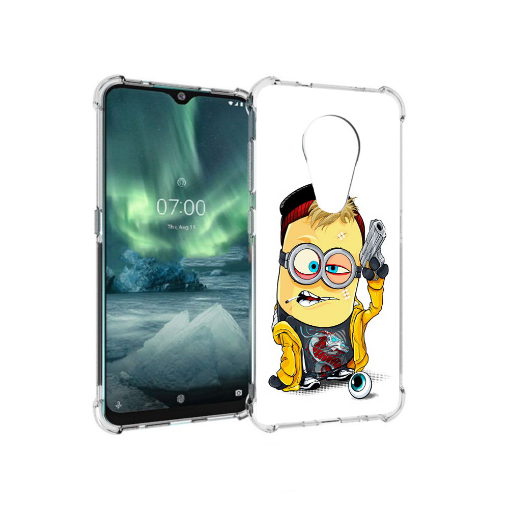 

Чехол MyPads Tocco для Nokia 7.2 миньон бандит (PT139171.105.475), Прозрачный, Tocco