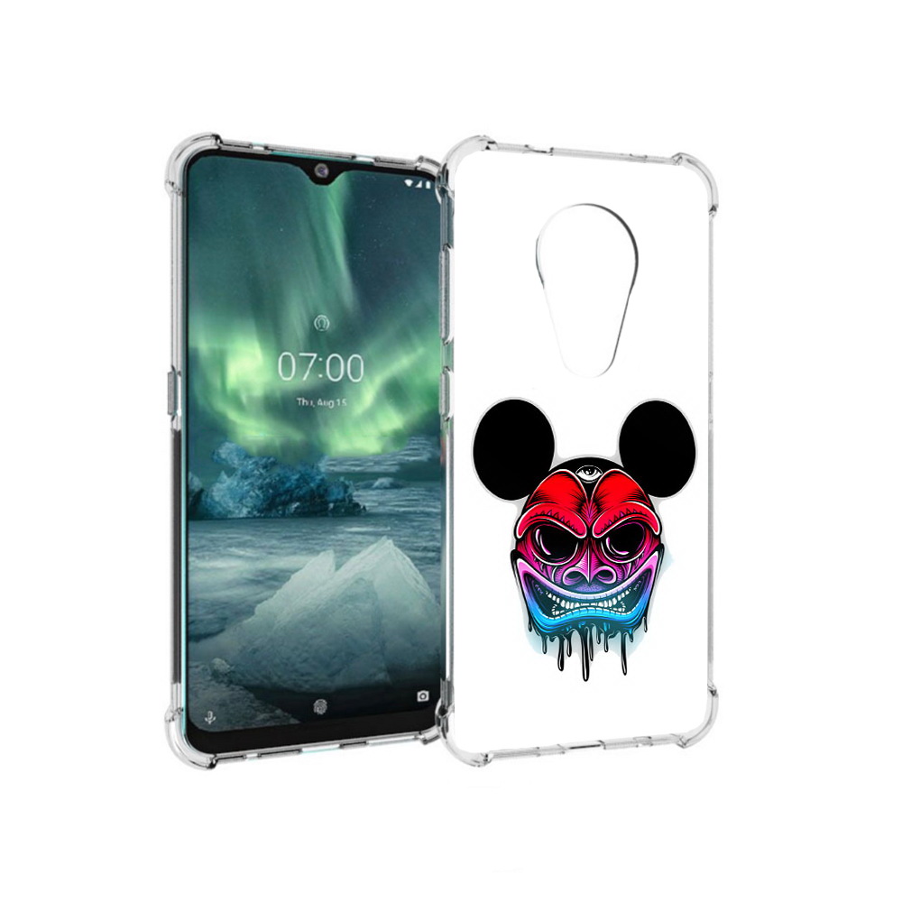 

Чехол MyPads Tocco для Nokia 7.2 микки в маске (PT139171.105.473), Прозрачный, Tocco