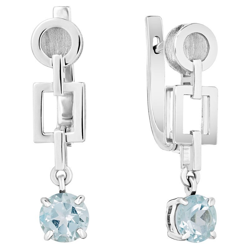 

Серьги из серебра с топазом LAZURIT-ONLINE 7789PD, 7789PD