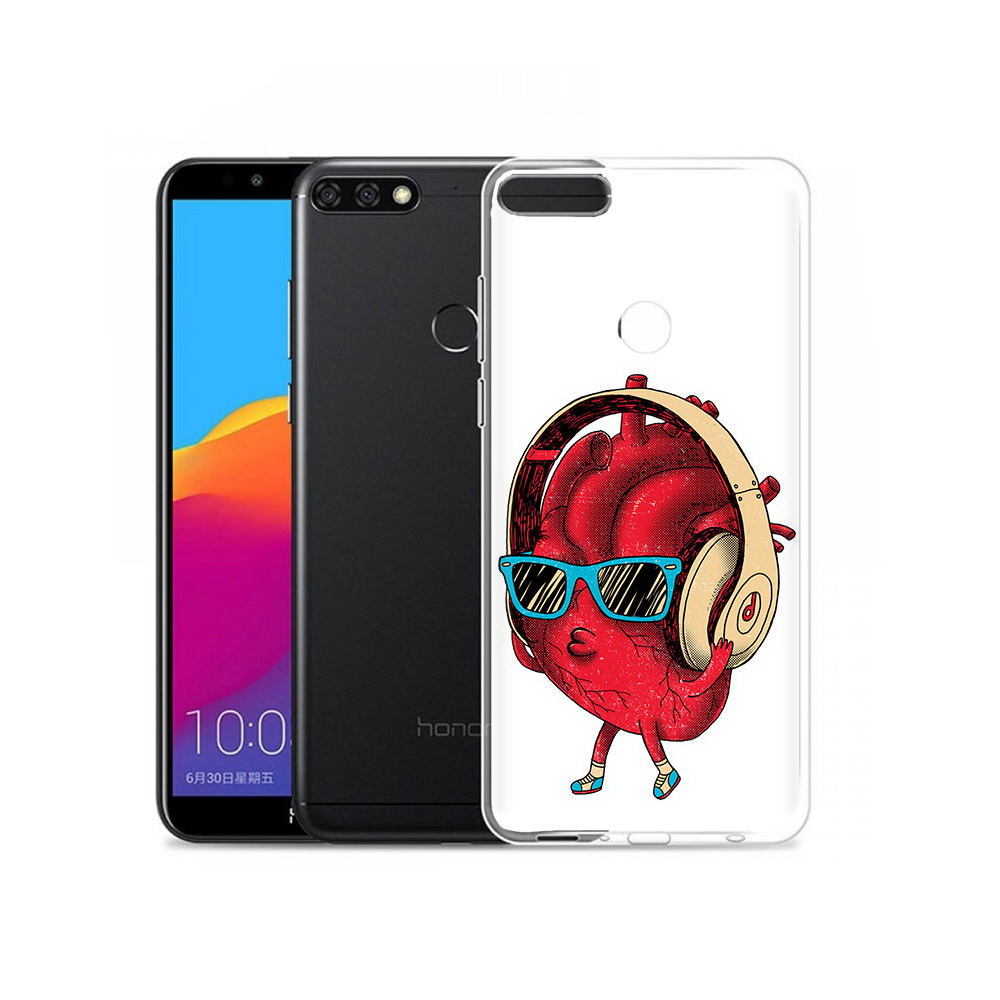 

Чехол MyPads Tocco для Honor 7C Pro слушай сердце (PT113786.47.609), Прозрачный, Tocco