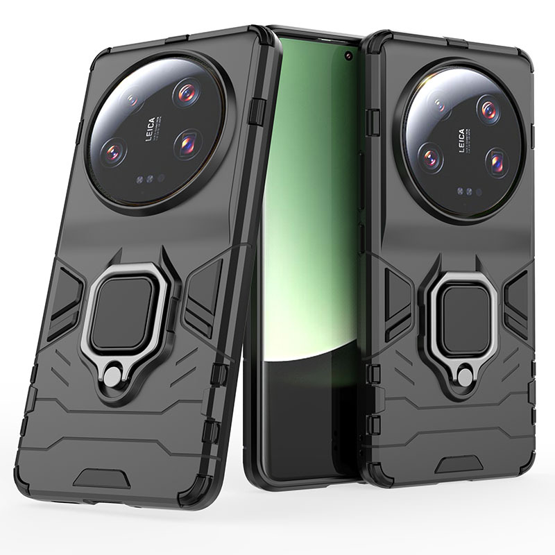 

Противоударный чехол Panther Case для Xiaomi 13 Lite с кольцом, черный, Panther Case