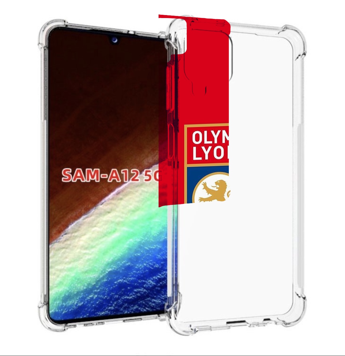 

Чехол MyPads фк лион эмблема для Samsung Galaxy A12 (SM-A125F) 2020/21/A12 Nacho SM-A127F, Прозрачный, Tocco