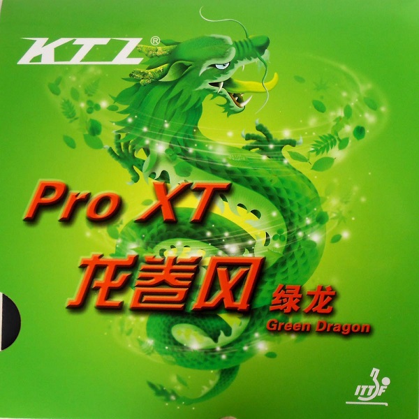 фото Накладка для настольного тенниса ktl lkt pro xt green dragon, black, 2.0